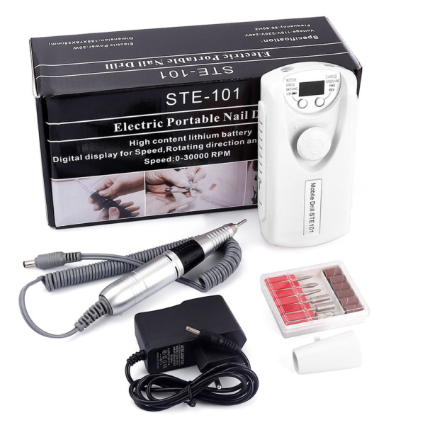 101 Portable Pedicure Manicure Kit Nail Polishing Machine Electric Nail Drill Machine - 图片 5